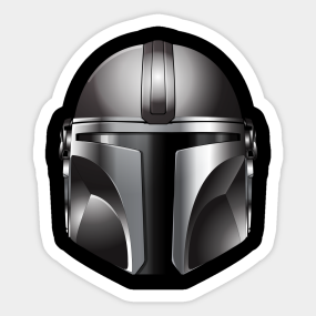 The Mandalorian Helmet Stickers Teepublic Au