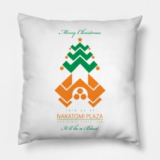 Die Hard Nakatomi Plaza Christmas Party Invite Pillow