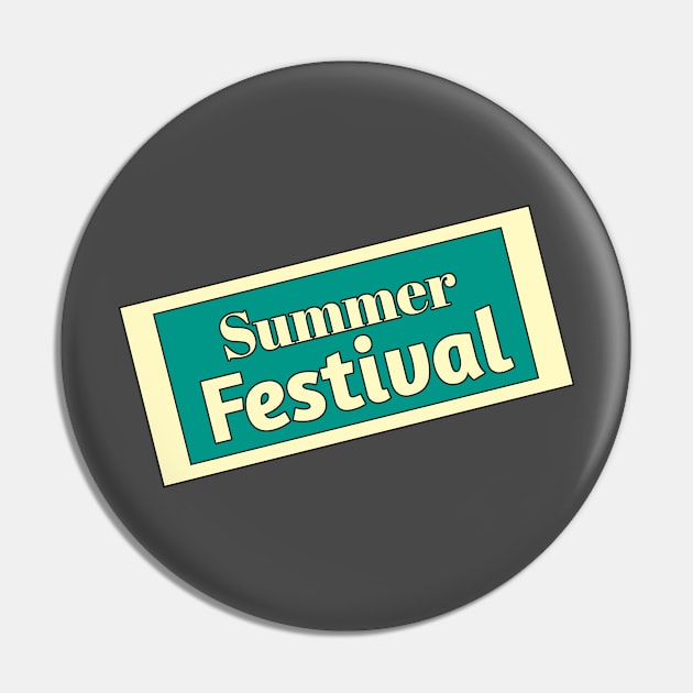 Summer Festival Pin by Menu.D