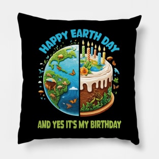 Born In Earth Day 2024 Happy Earth Day It's My Birthday Funny Pillow