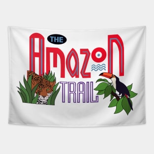 The Amazon Trail Game Logo Tapestry