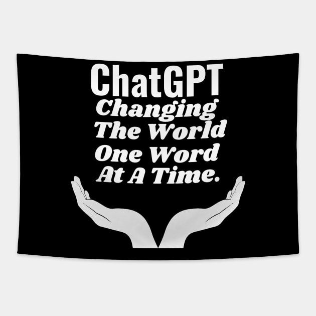 ChatGPT Changing the world one word at a time Tapestry by Aspectartworks