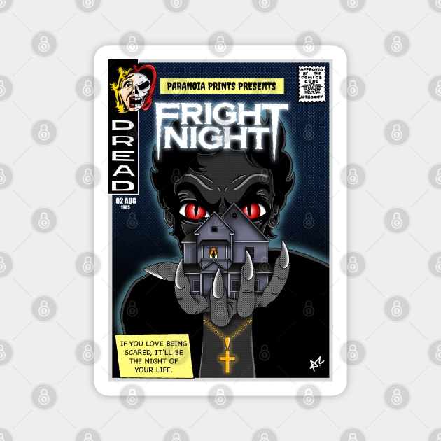 FRIGHT NIGHT Cover Magnet by Paranoia Prints