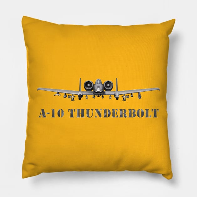 A-10 Thunderbolt Pillow by sibosssr