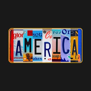 America License Plates T-Shirt