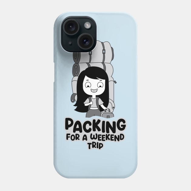 Packing for a weekend trip! Phone Case by Anjali_Comics