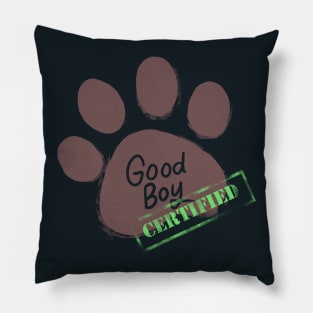 Certified Good Boy Pillow