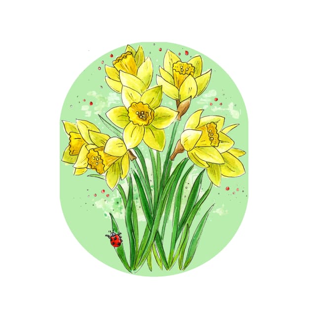 Daffodils by Vicky Kuhn Illustration