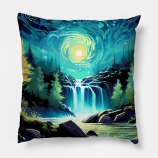 Van Goh River 1 Pillow