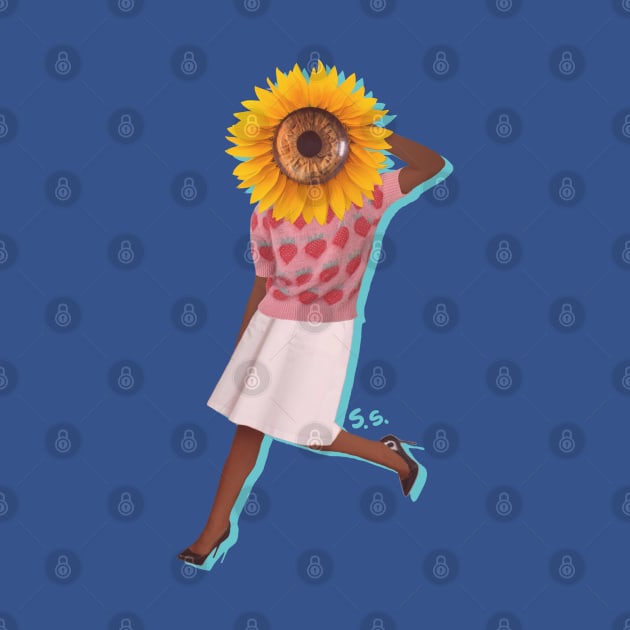 Amber the Sunflower Lady by The Cat that Draws