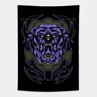 Geometric Bear Tapestry