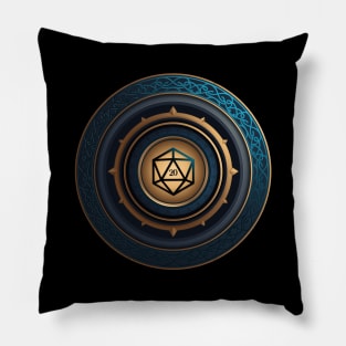 Abstract Polyhedral D20 Dice RPG Pillow