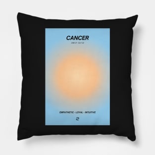 Cancer Zodiac Sign Aura Pillow