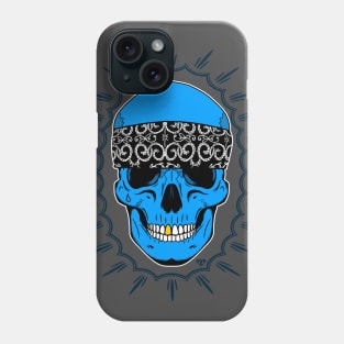 Blue Skull Phone Case