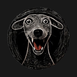 Amusing caricature of a joyful dog T-Shirt