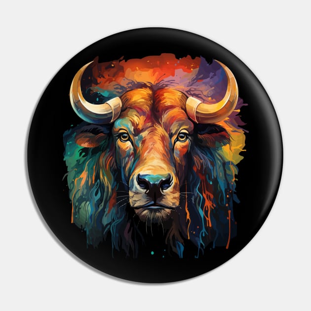 Wildebeest Rainbow Pin by JH Mart