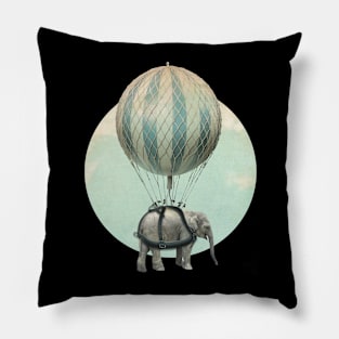 Elephant Transported by Balloon Pillow