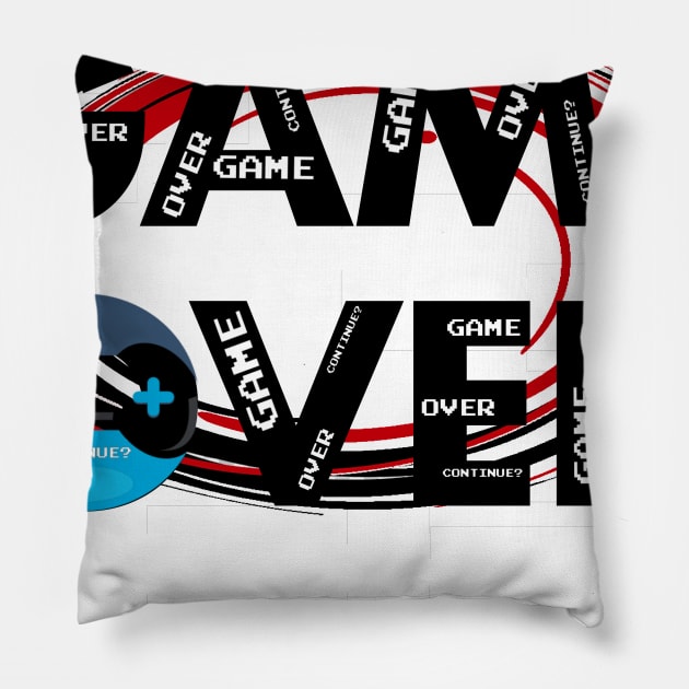 Game over Pillow by SAN ART STUDIO 