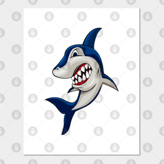 Shark Anime Shark Posters And Art Prints Teepublic