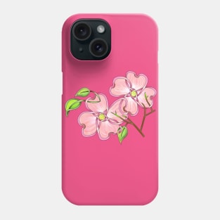 Pink dogwood Phone Case