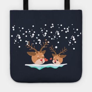 Christmas cute reindeer Tote