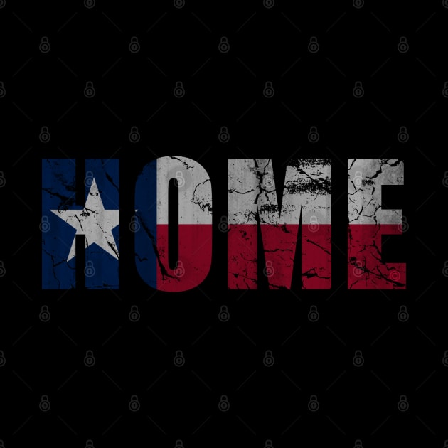 Texas Home Flag Texan Vintage Fade by E