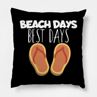 Vacaton beach days Pillow