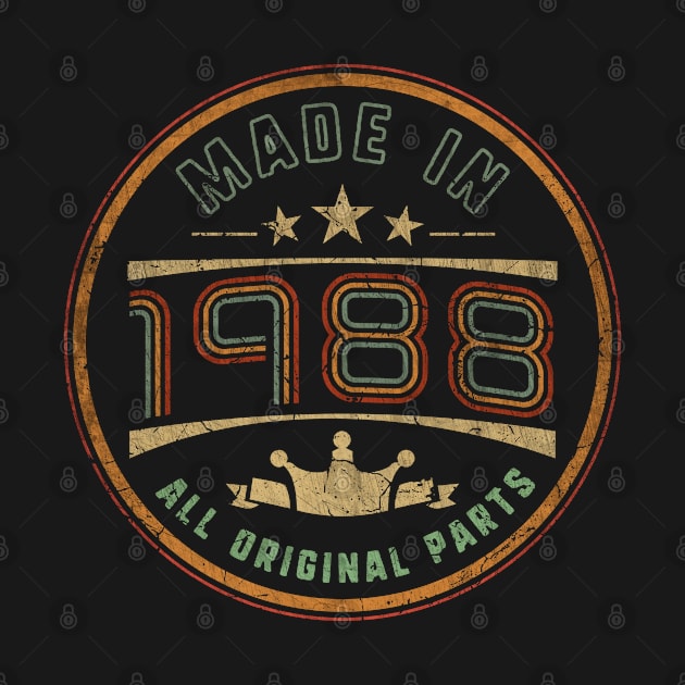 Made In 1988 35th Birthday by MintaApparel