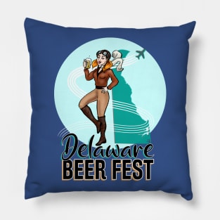 Delaware Beer Fest Logo Pillow