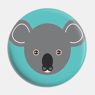 Funny cute koala Pin