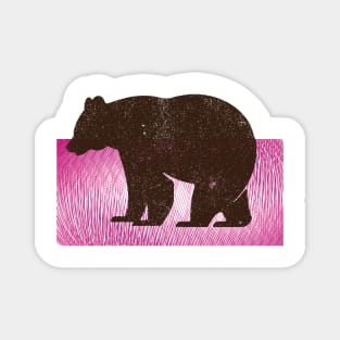 Bear on background Magnet