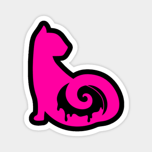 Hot Pink CattBon Logo Magnet