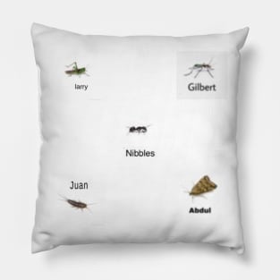 Bugs With Names 3 Pillow