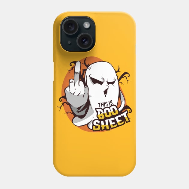 Ghost Flipping Off Phone Case by Safdesignx