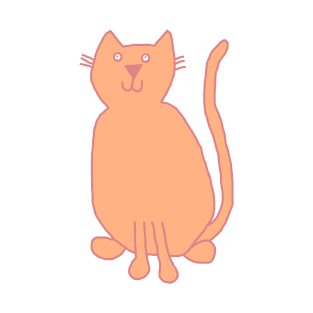 Cute Cat Peach Fuzz  Pantone Color of the Year 2024