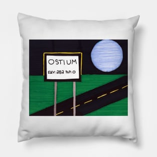 Ostium Black Road Pillow