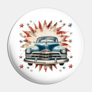 vintage car art Pin