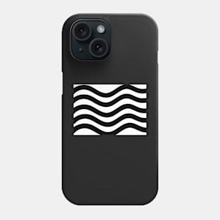 Black and White Wavy lines Phone Case