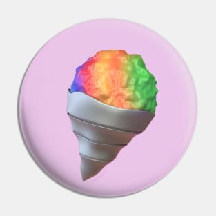 Rainbow Snowcone in 3D 🍧 Pin