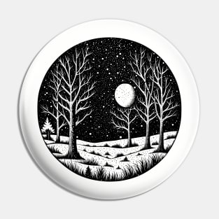 The Moon and The Stars Pin