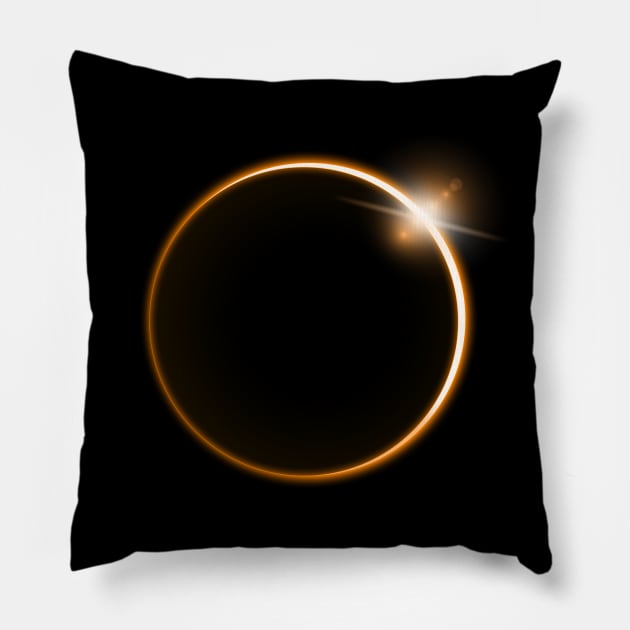 Solar Eclipse Pillow by Lumos19Studio