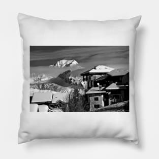 Mont Blanc Peisey-Vallandry Les Arcs French Alps France Pillow