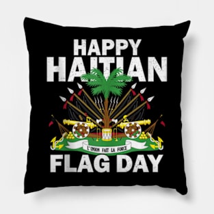 Happy Haitian Flag Day Pillow