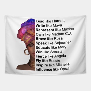 Powerful Black Women, Women of Black History, Black History Month Tapestry