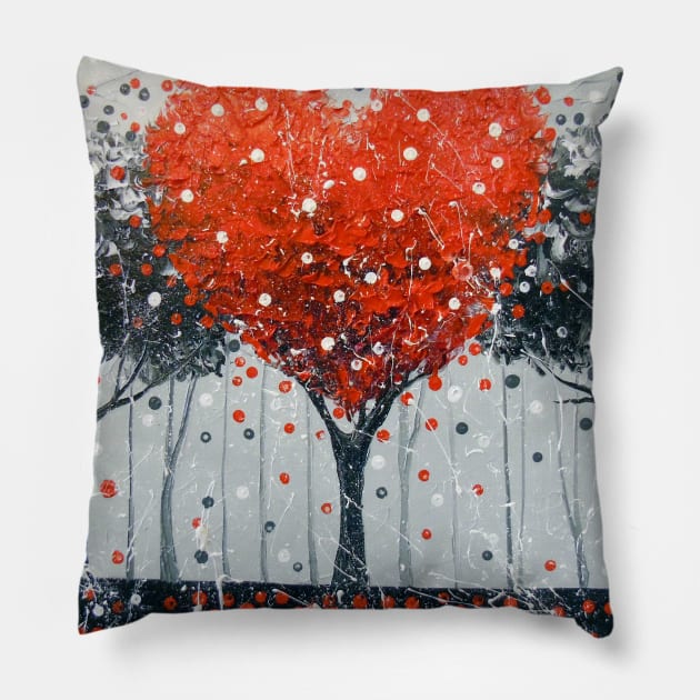 Love tree Pillow by OLHADARCHUKART