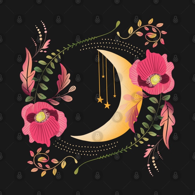 Moon Goddess Poppy by Halley G-Shirts