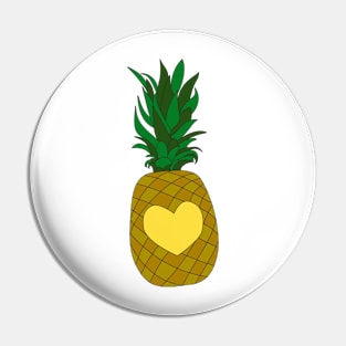 Pineapple Heart Pin