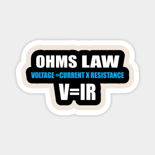 Ohms Law Formula Sticker for Electrical Engineering Students Magnet