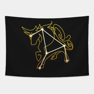 Taurus Iracundus Constellation Tapestry