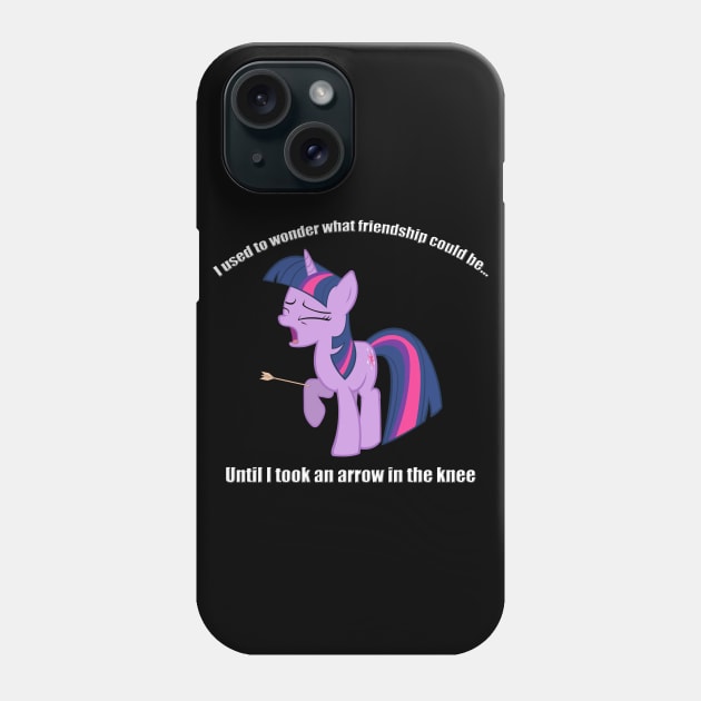 Friendship in the knee Phone Case by Brony Designs